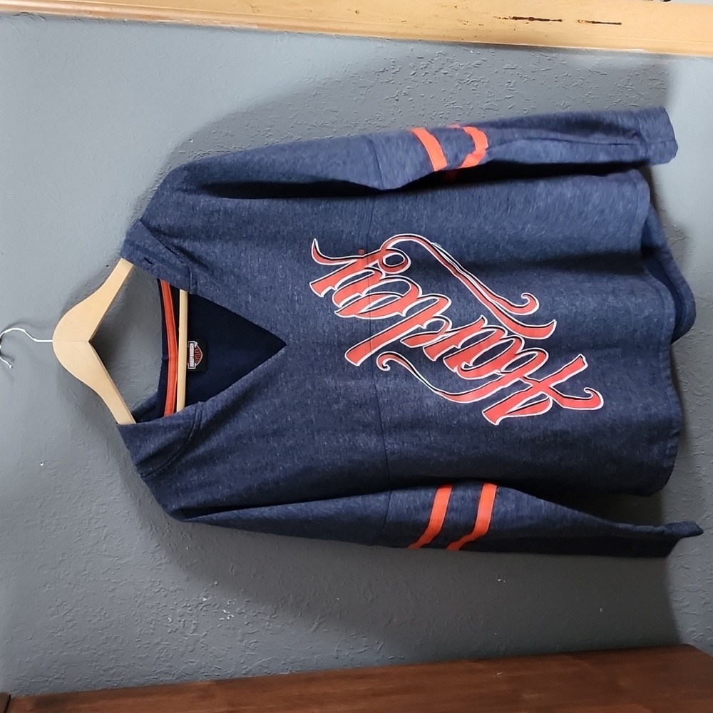 Womans Harley-Davidson Drop Shoulder Pullover Hoodie